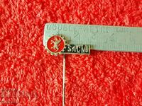 Old metal pin badge SACMI