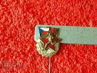 Veche insignă metalică socială pin emailat Cehoslovacia