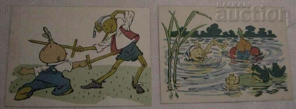 Auction BURATINO CHIPOLINO HOOD. R. LOBANOV P.K. 1961 LOT 4 PIECES Auction BURATINO CHIPOLINO HOOD. R. LOBANOV P.K. 1961 LOT 4 PIECES