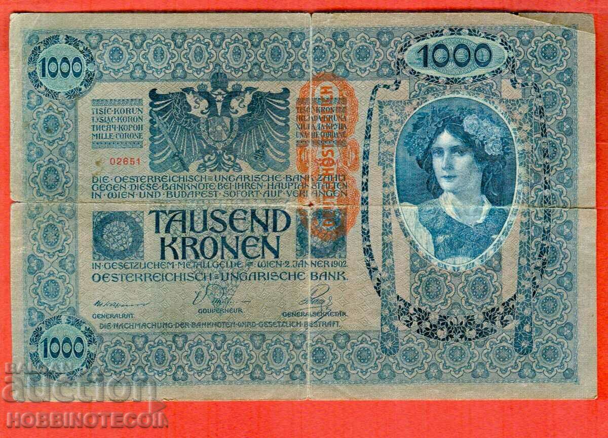GERMANY AUSTRIA 1000 - issue - issue 1902