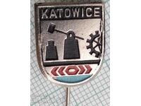 15255 Badge - coat of arms of the city of Katowice - Poland