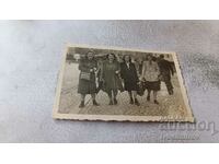 Photo Sofia Four women on Sveta Nedelya Square 1948
