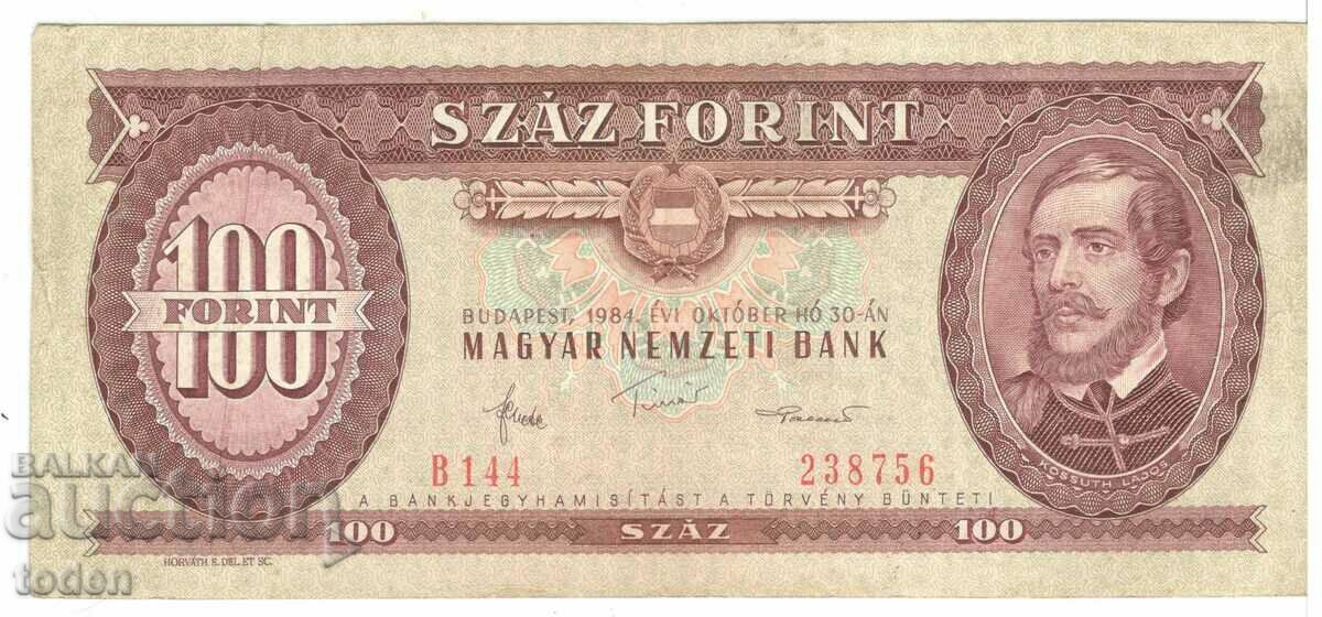 Ungaria-100 Forint-1984-P# 171g-Hârtie