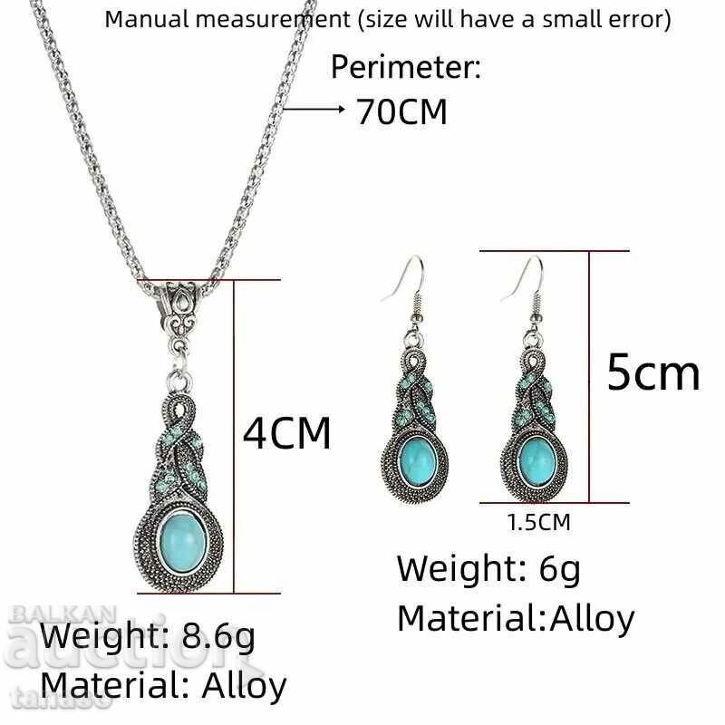 Delivery of Turquoise necklace and earring set Delivery of Turquoise necklace and earring set