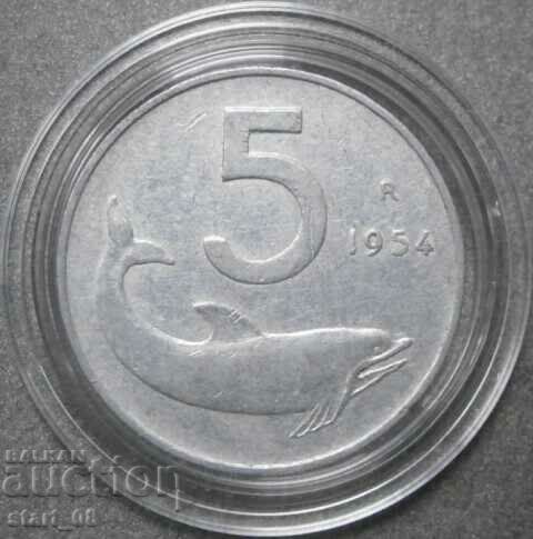 Ιταλία 5 λίρες 1954