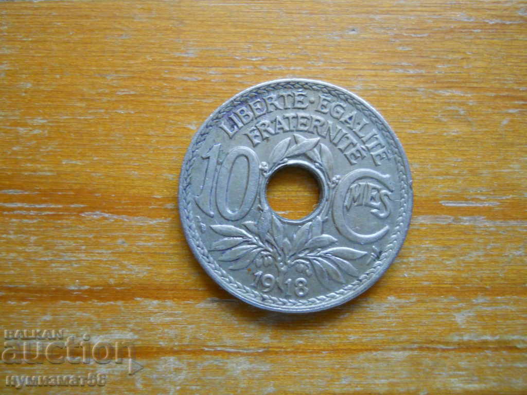 10 centimes 1918 - France