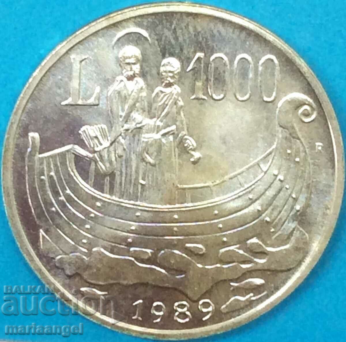 1000 lire 1989 San Marino Italia Argint
