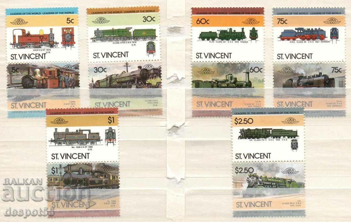 1985. St. Vincent. Locomotives.