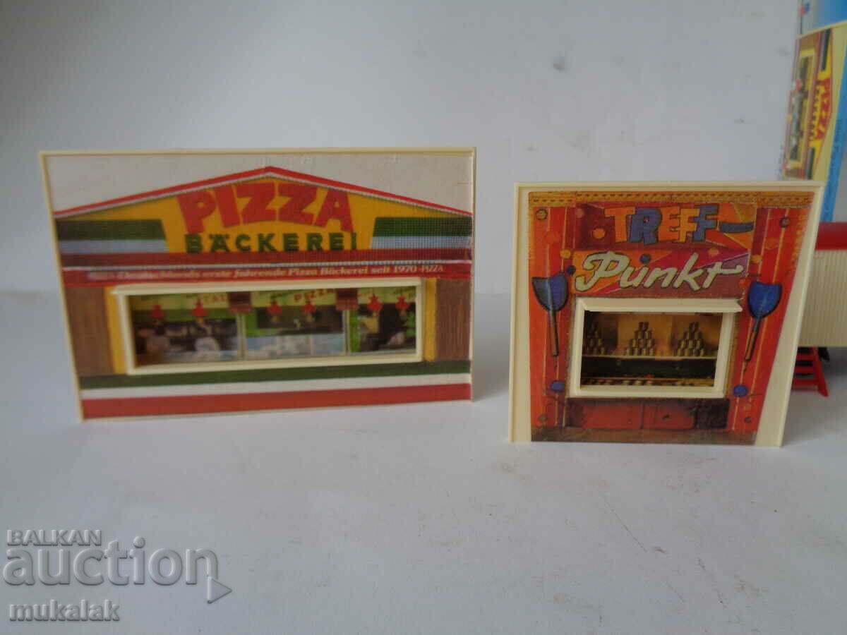 KIBRI H0 1/87 VAN SHOOTING RANGE PIZZARIA FAIR MODEL TOY with price 15.00 BGN | € 7.67