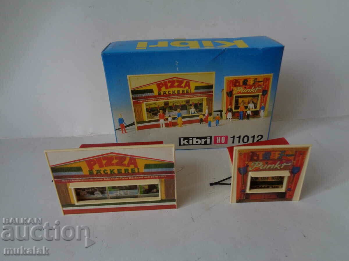 Delivery of KIBRI H0 1/87 VAN SHOOTING RANGE PIZZARIA FAIR MODEL TOY