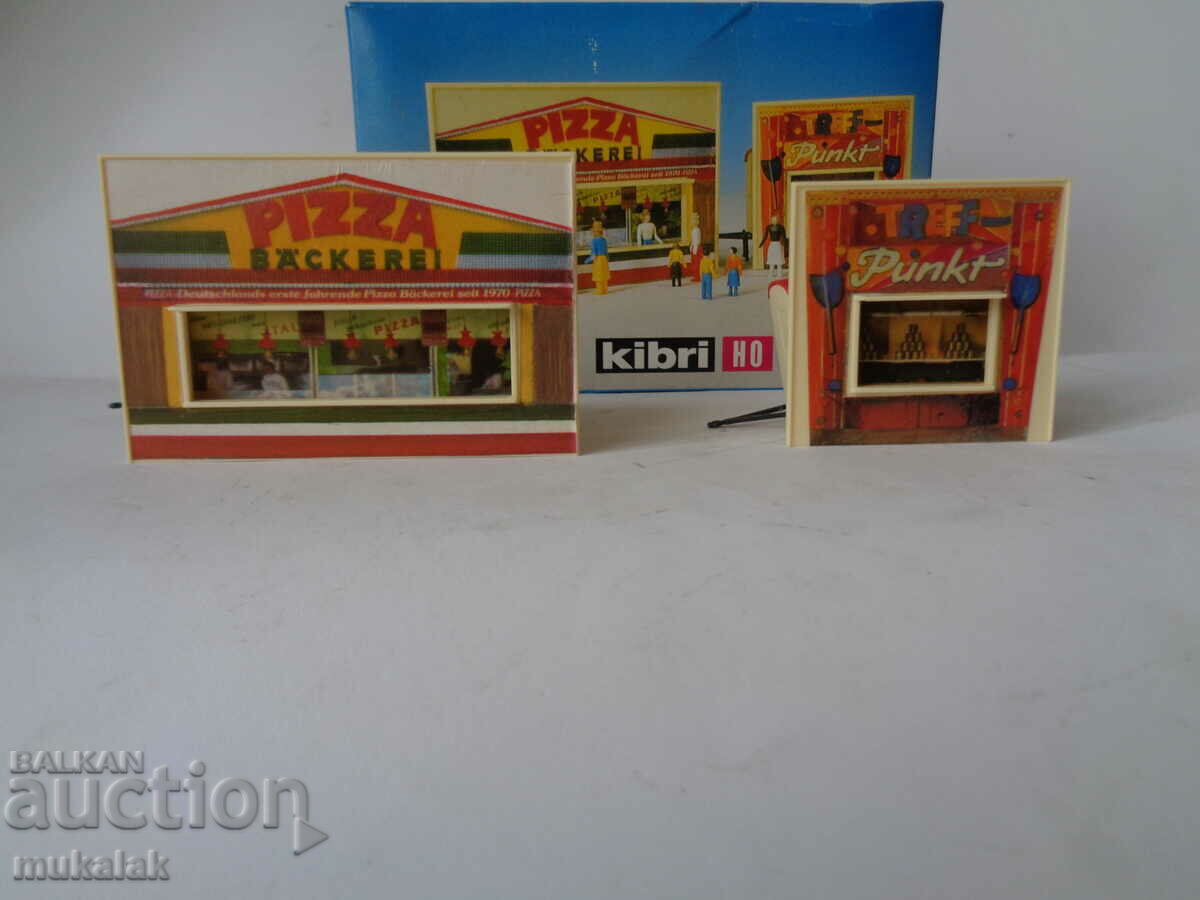 KIBRI H0 1/87 VAN SHOOTING RANGE PIZZARIA FAIR MODEL TOY - 5