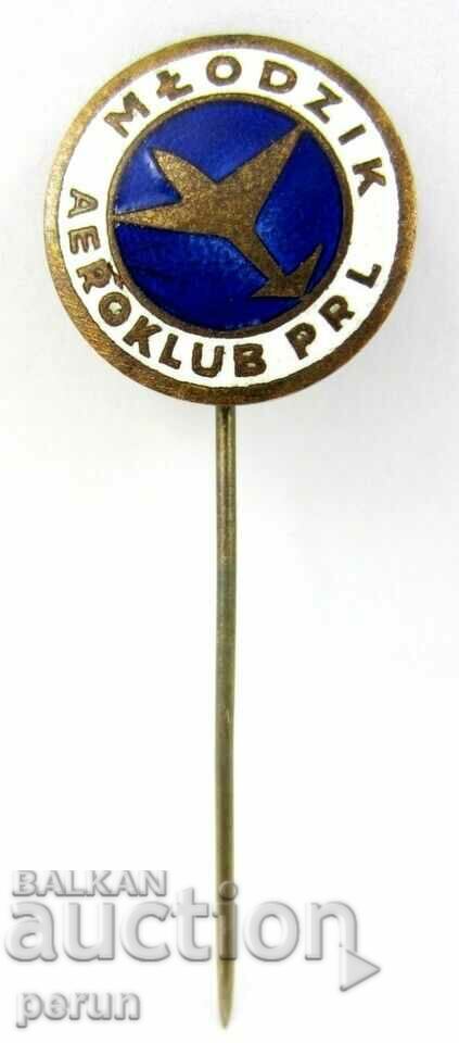 Auction Old Badge-Czech Aero Club-Young Pilot-Email Auction Old Badge-Czech Aero Club-Young Pilot-Email