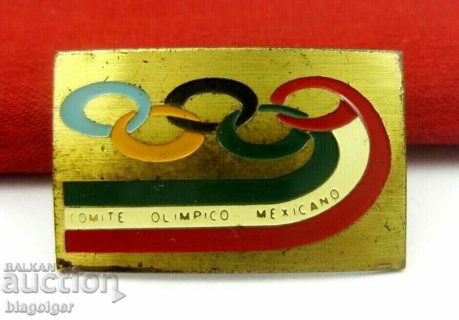 Insigna Olimpică - Comitetul Olimpic Mexic pentru Moscova 80