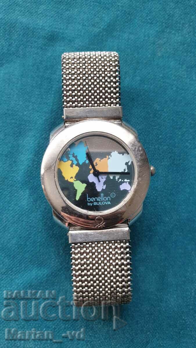 Auction BULOVA BENETTON quartz watch Auction BULOVA BENETTON quartz watch