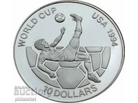 Фиджи 1993 - 10 долара - Световно първенство по футбол 1994