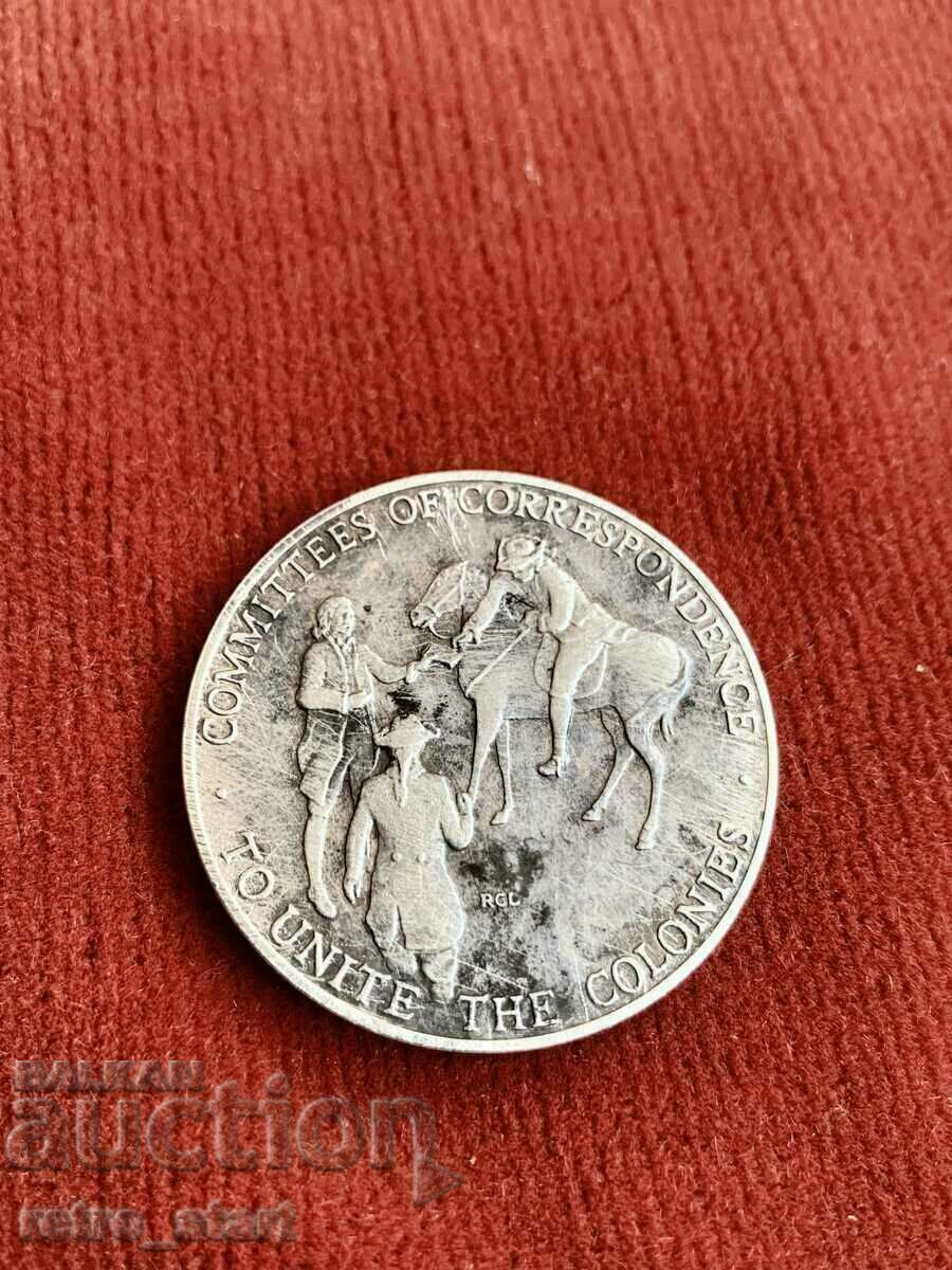 Доставка на Сребърен медал American Revolution Bicentennial Доставка на Сребърен медал American Revolution Bicentennial