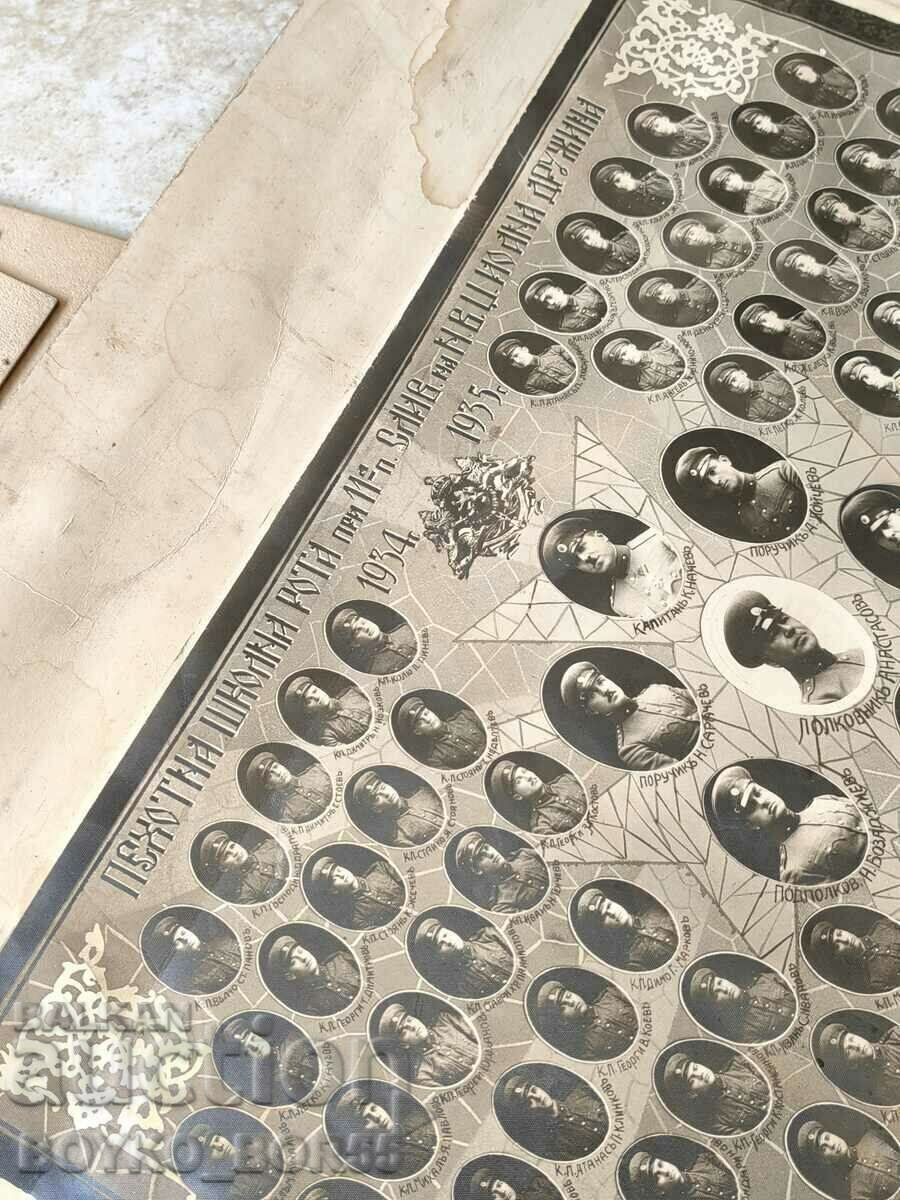 Auction  Old Photo Sliven Infantry School Company of Tsaritsa Joana