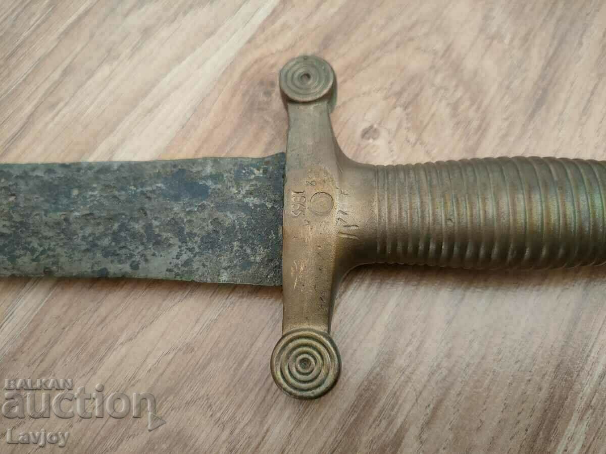 Auction Russian Tesak 1865 War of Liberation Auction Russian Tesak 1865 War of Liberation