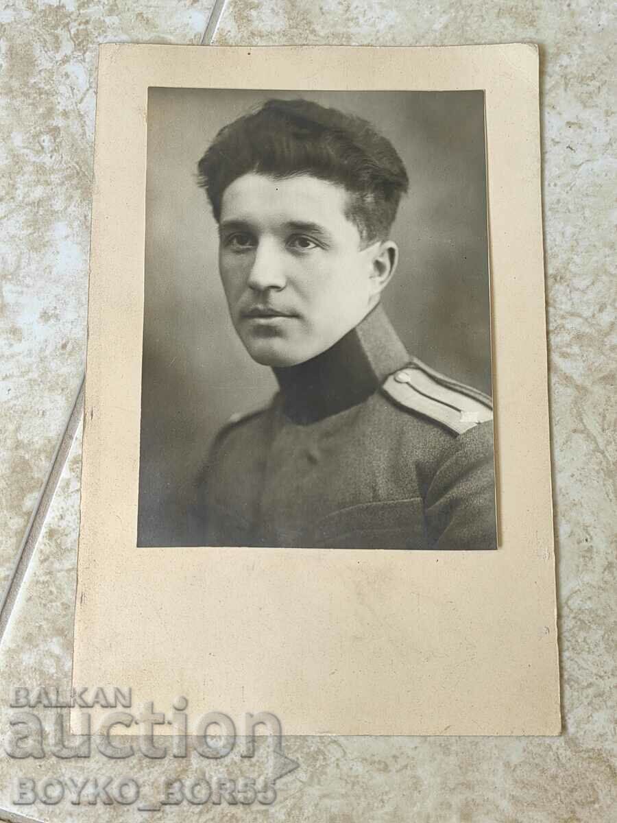 Fotografie militară veche mare Locotenent Sarachev anii 1930