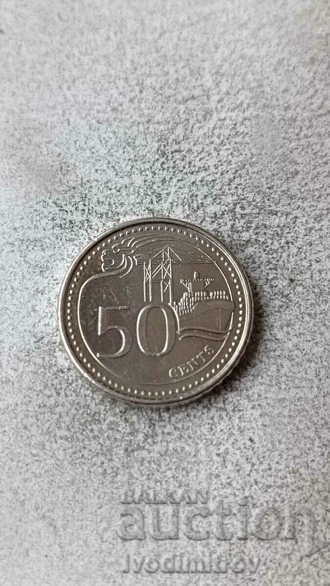Singapore 50 cents 2013