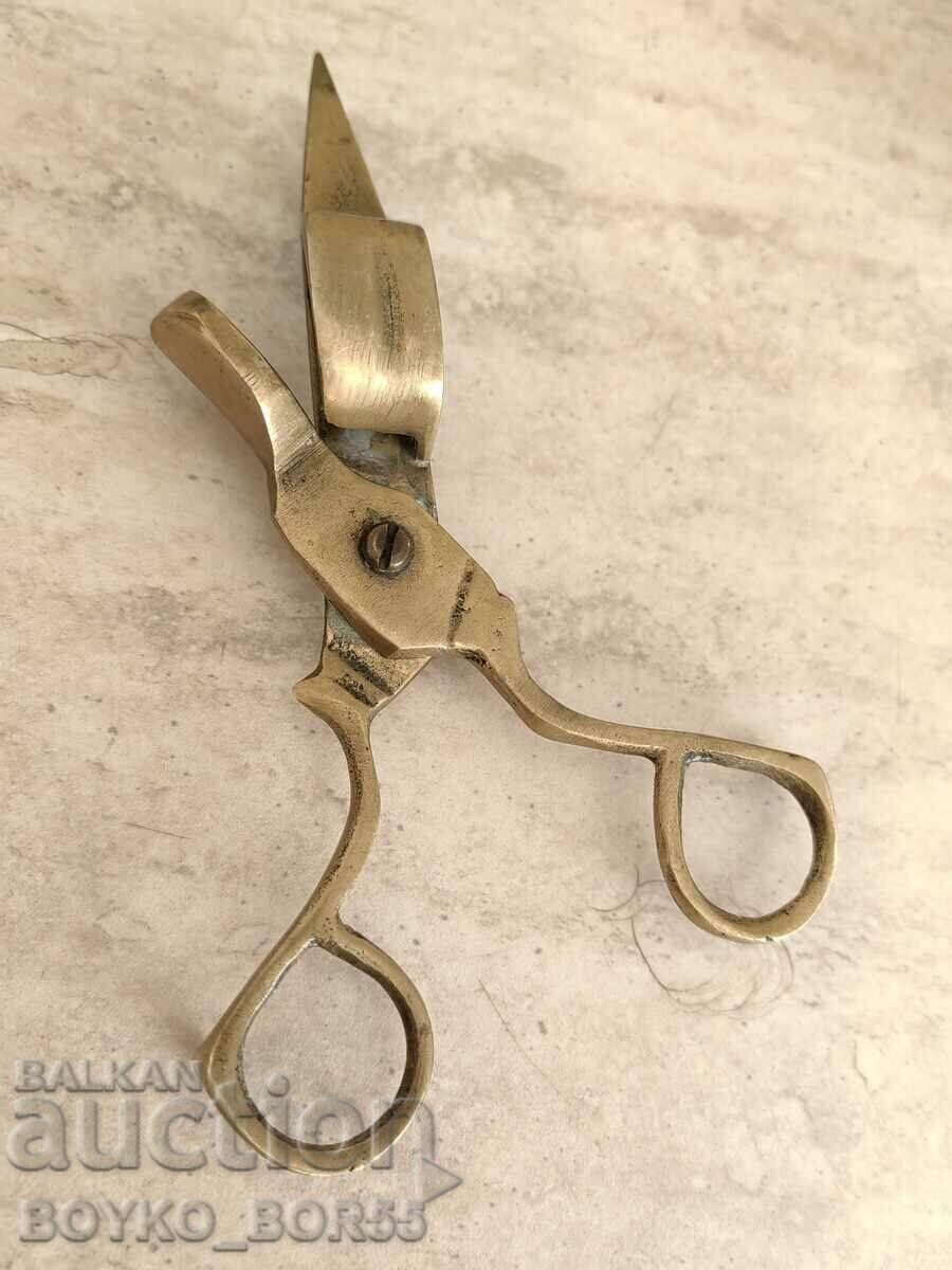 Antique Peculiar Bronze Scissors