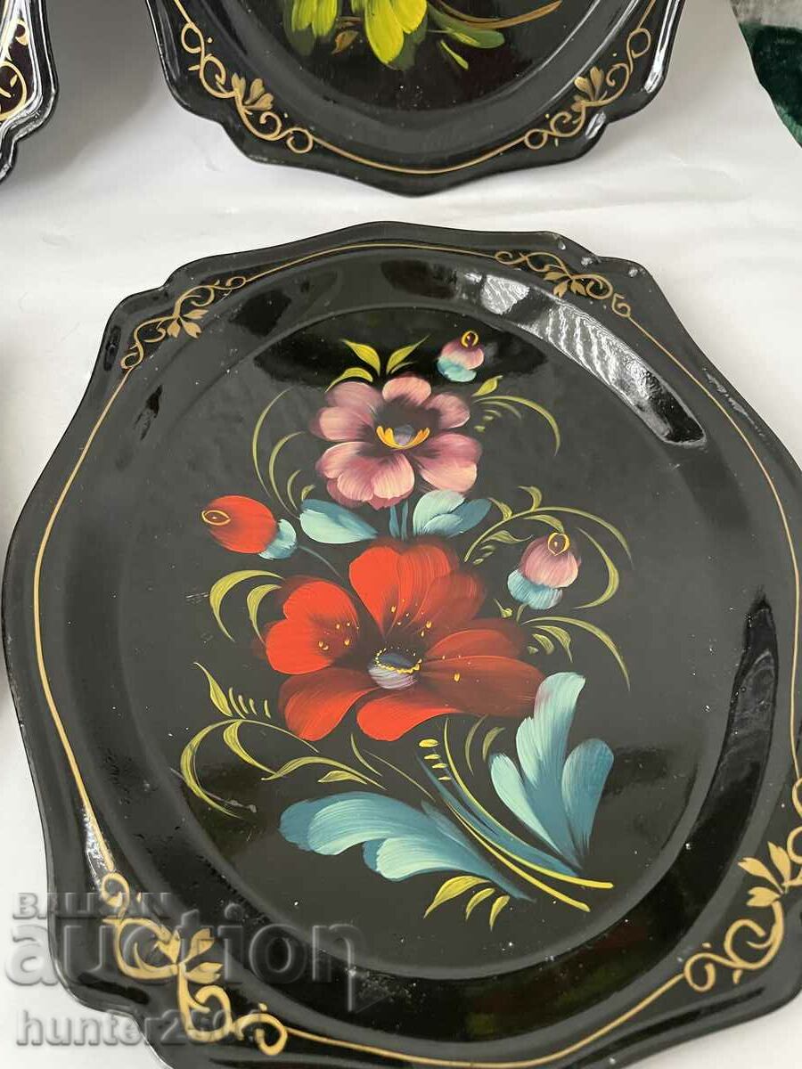 Auction Trays, plates-20/16 cm, USSR Auction Trays, plates-20/16 cm, USSR