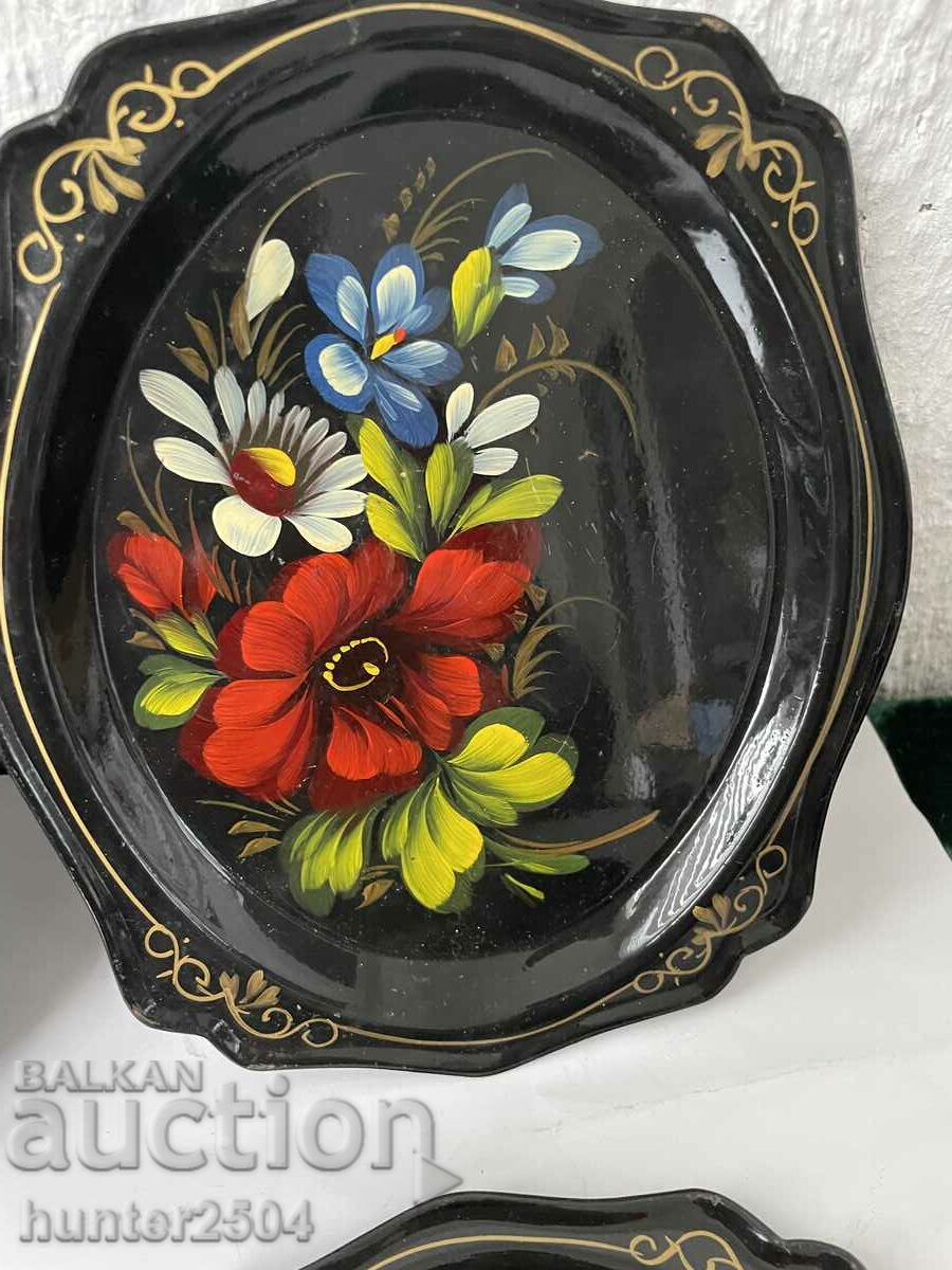 Trays, plates-20/16 cm, USSR - 5 Trays, plates-20/16 cm, USSR - 5