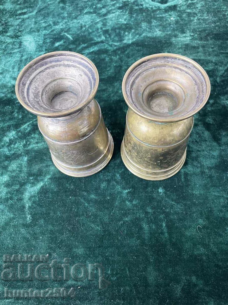 Auction Cups-brass, 12/8 cm, engraved Auction Cups-brass, 12/8 cm, engraved