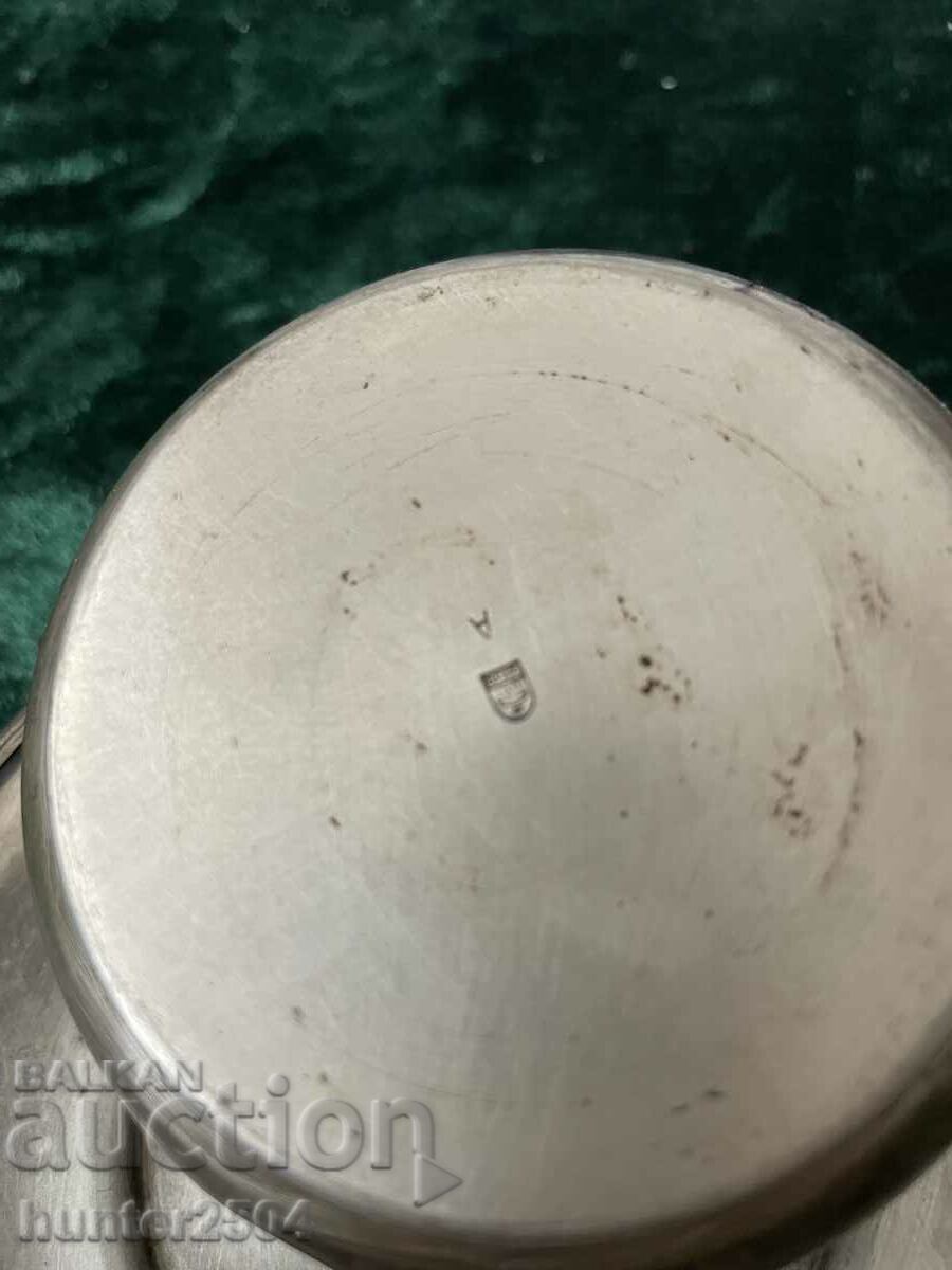 Аукцион Чинийка и купичка,маркирана ,посребрена Аукцион Чинийка и купичка,маркирана ,посребрена