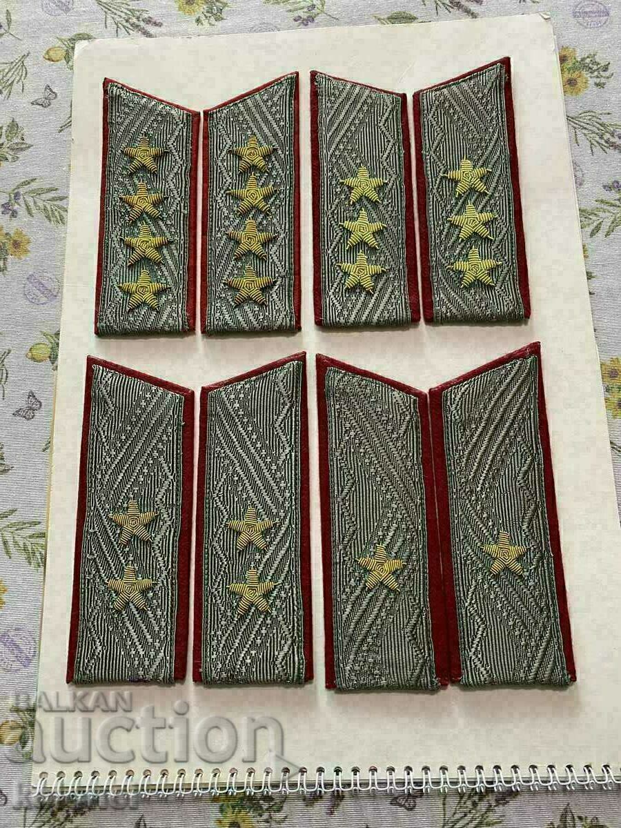 A set of everyday epaulettes of the senior command staff of the NRB