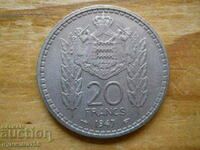 20 de franci 1947 - Monaco