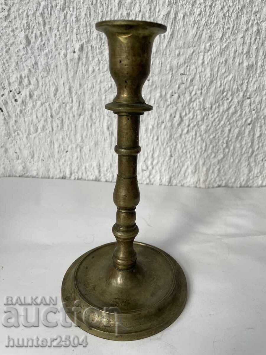 Candlestick-18 cm, bronze