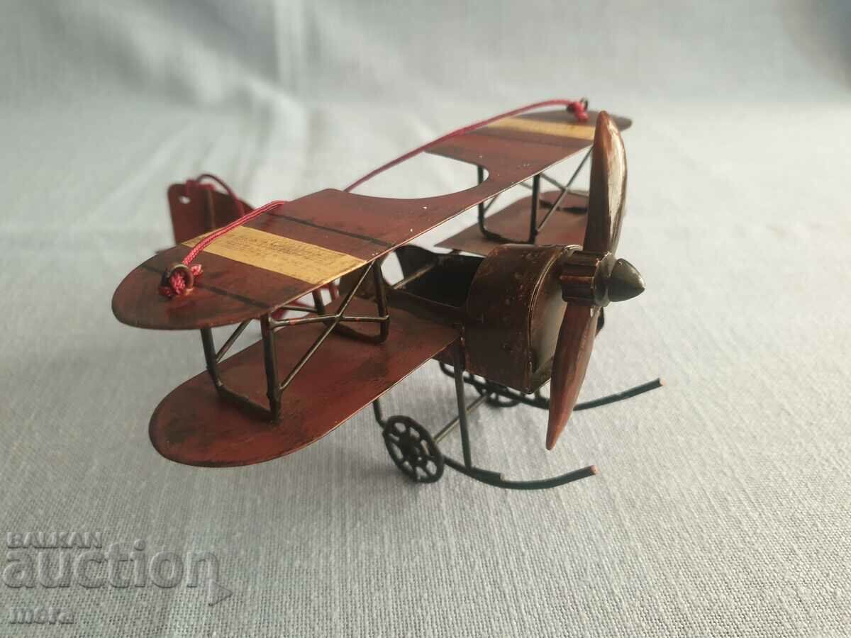 Vintage Handmade Metal Airplane Trench Art with price 80.00 BGN | € 40.90 Vintage Handmade Metal Airplane Trench Art with price 80.00 BGN | € 40.90