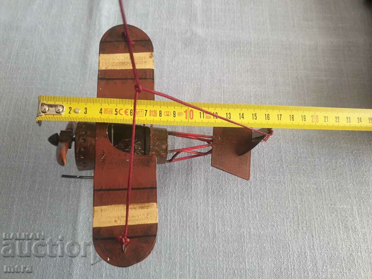 Delivery of Vintage Handmade Metal Airplane Trench Art Delivery of Vintage Handmade Metal Airplane Trench Art
