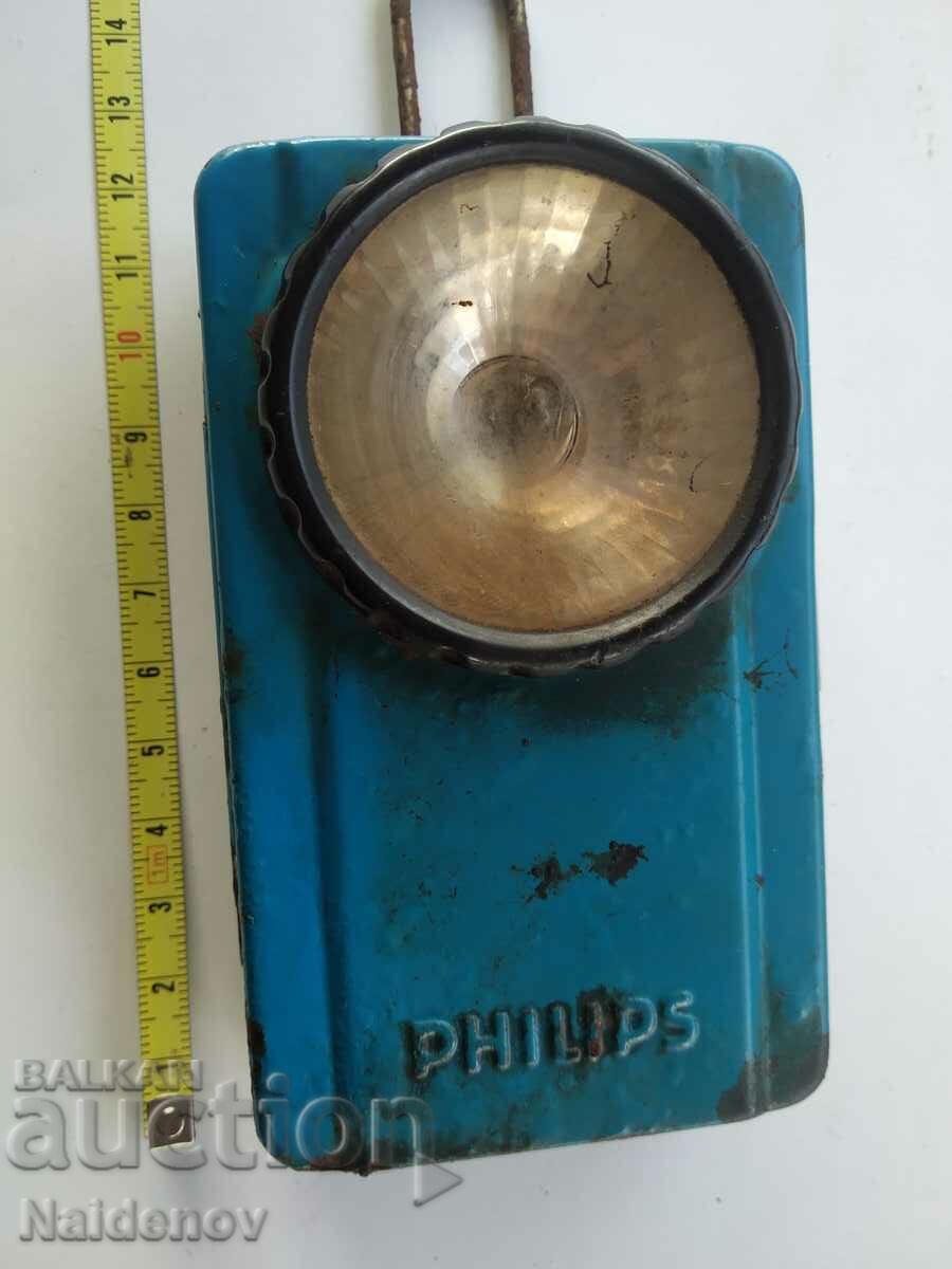 Old searchlight lamp Philips Philips
