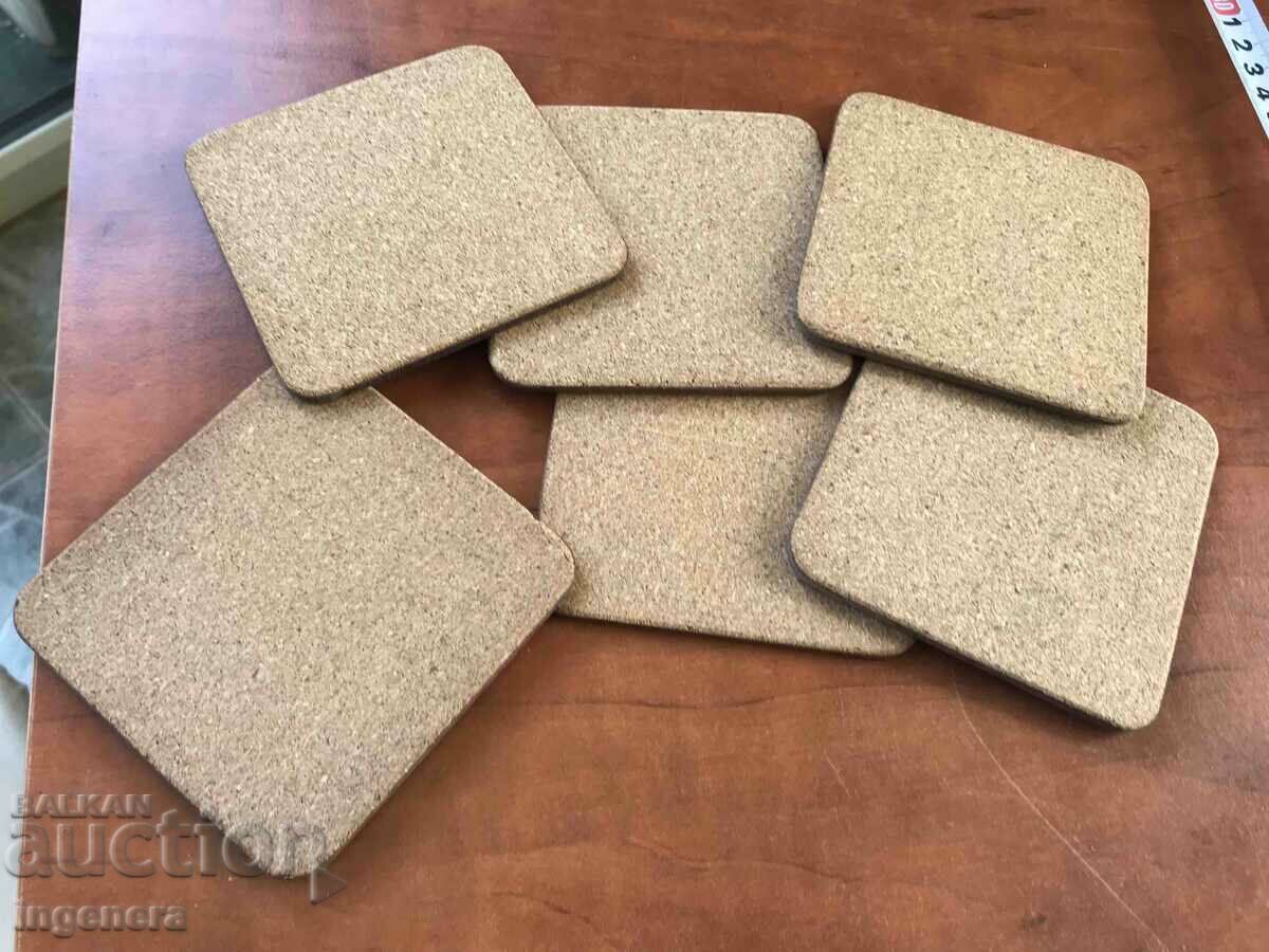COATS FOR BEER GLASS CORK-6 NOS. - 6 COATS FOR BEER GLASS CORK-6 NOS. - 6