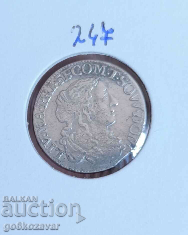 France 1/12 ECU 1666 silver! Rare! R R !
