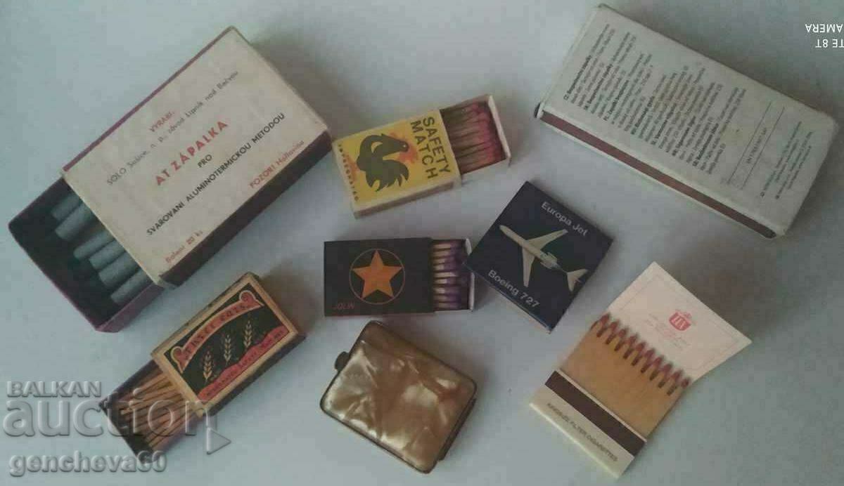 Lot unic, chibritier rar și chibrituri vechi - 5 Lot unic, chibritier rar și chibrituri vechi - 5