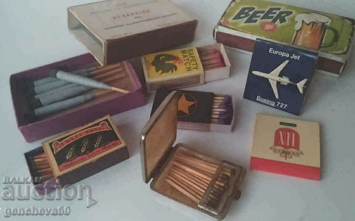 Lot unic, chibritier rar și chibrituri vechi - 6 Lot unic, chibritier rar și chibrituri vechi - 6