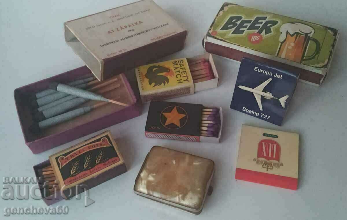 Lot unic, chibritier rar și chibrituri vechi - 7 Lot unic, chibritier rar și chibrituri vechi - 7