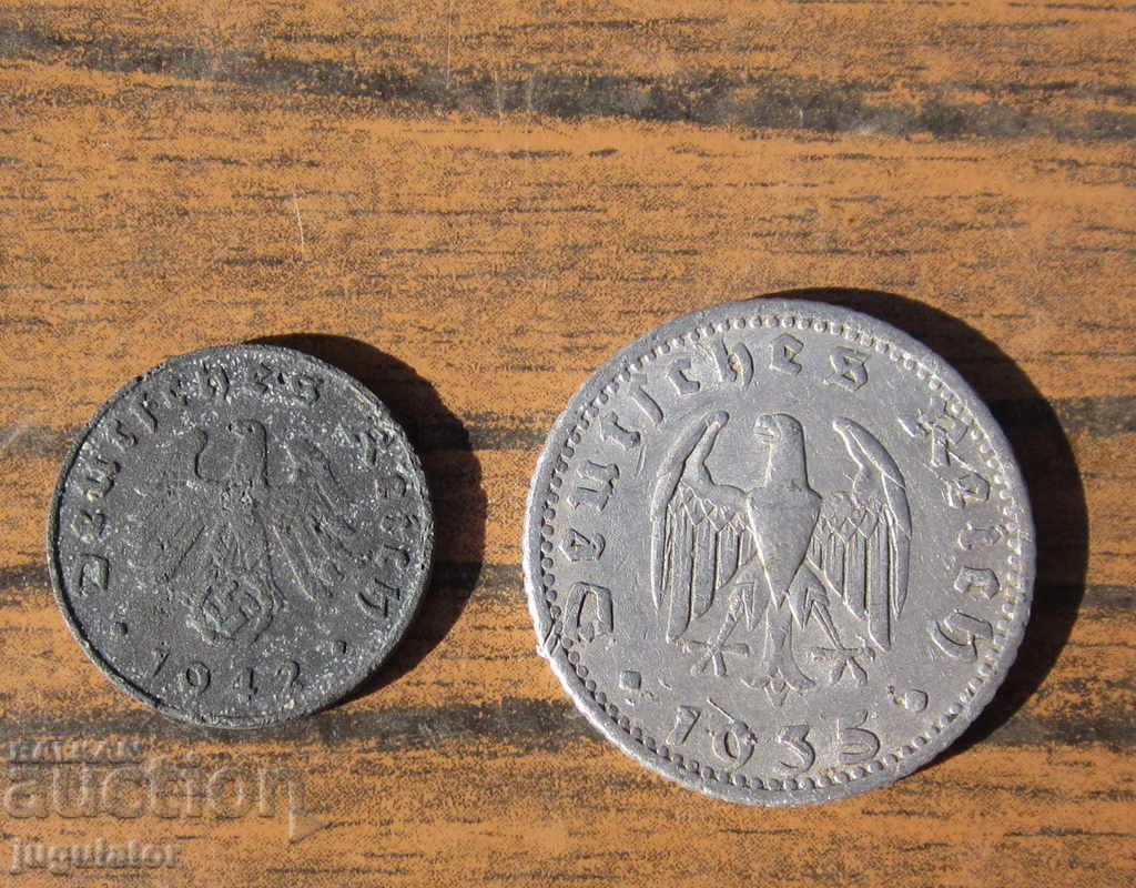 VSV two old German Nazi Fascist coins with price 20.00 BGN | € 10.23 VSV two old German Nazi Fascist coins with price 20.00 BGN | € 10.23