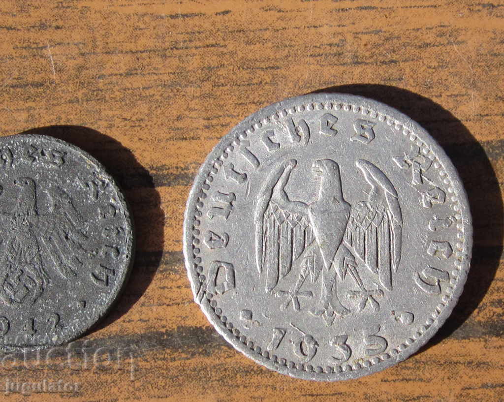 VSV two old German Nazi Fascist coins - 5 VSV two old German Nazi Fascist coins - 5
