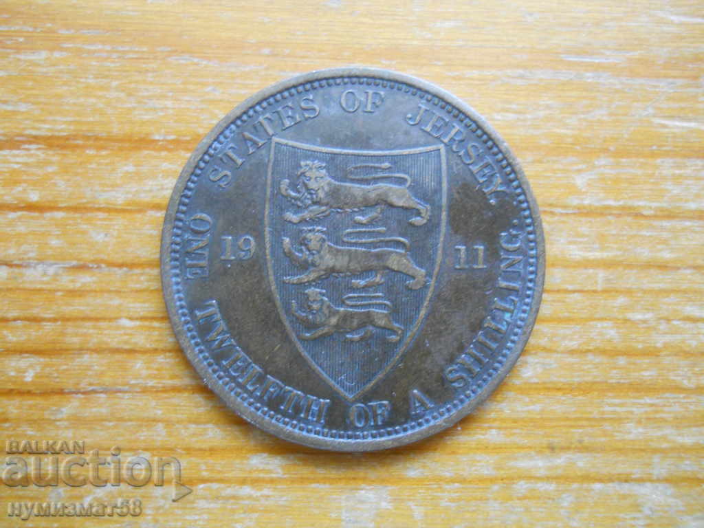 1/12 Shilling 1911 - Jersey