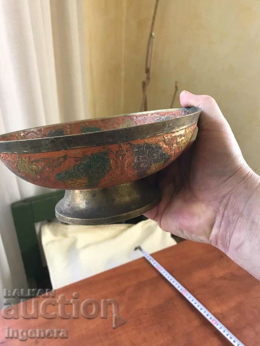 Auction FRUCTIERA BOWL BRASS BRONZE DRAWING- 550 GR. Auction FRUCTIERA BOWL BRASS BRONZE DRAWING- 550 GR.