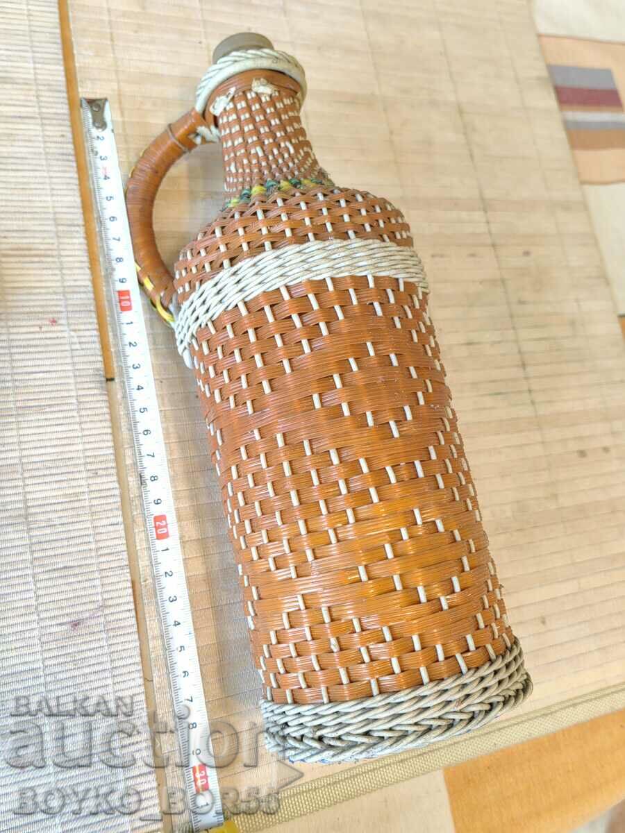 Old Medicine Soc Wicker Bottle Damajana Bottle 1970's with price 35.00 BGN | € 17.90 Old Medicine Soc Wicker Bottle Damajana Bottle 1970's with price 35.00 BGN | € 17.90