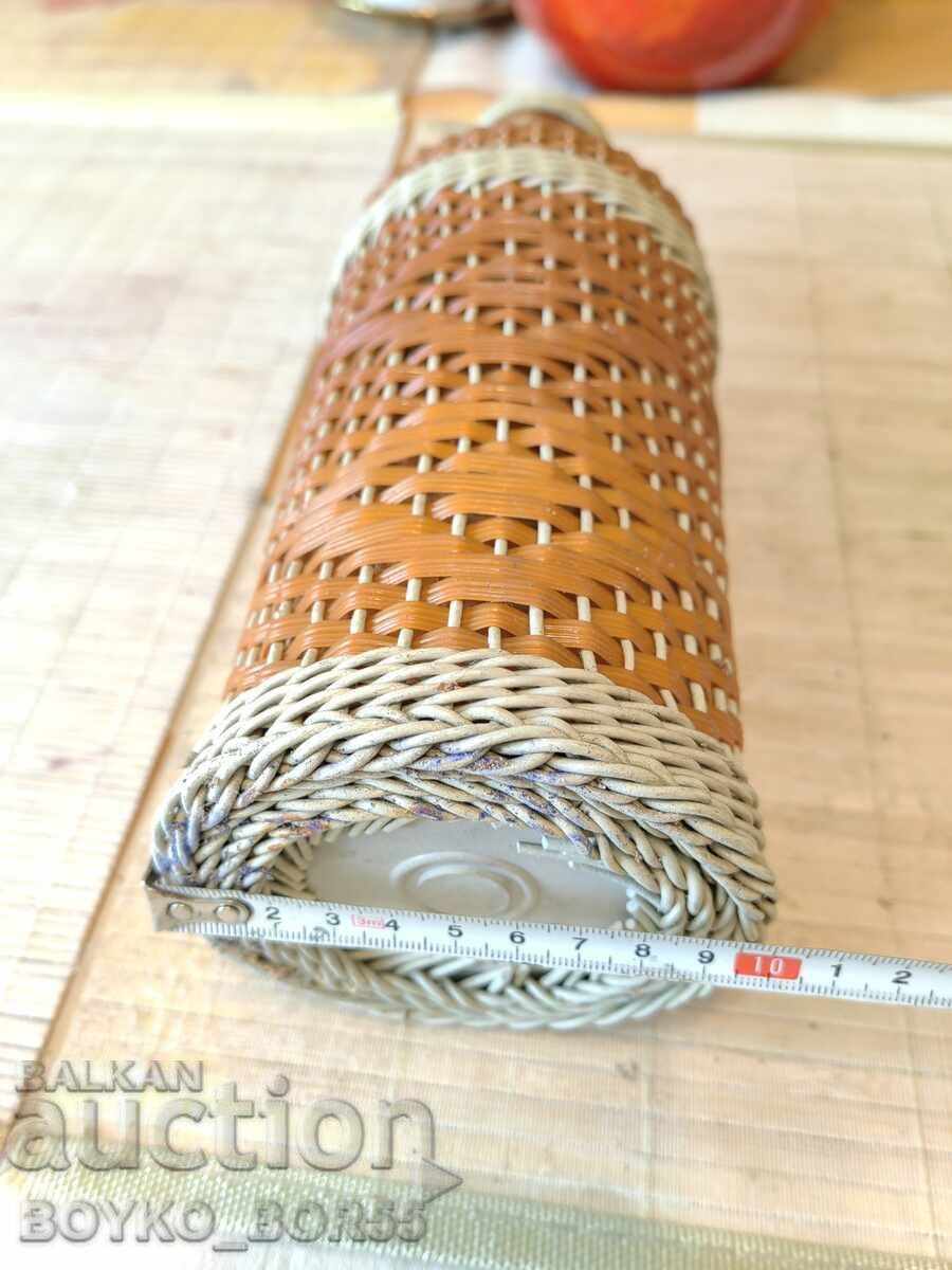 Auction Old Medicine Soc Wicker Bottle Damajana Bottle 1970's Auction Old Medicine Soc Wicker Bottle Damajana Bottle 1970's