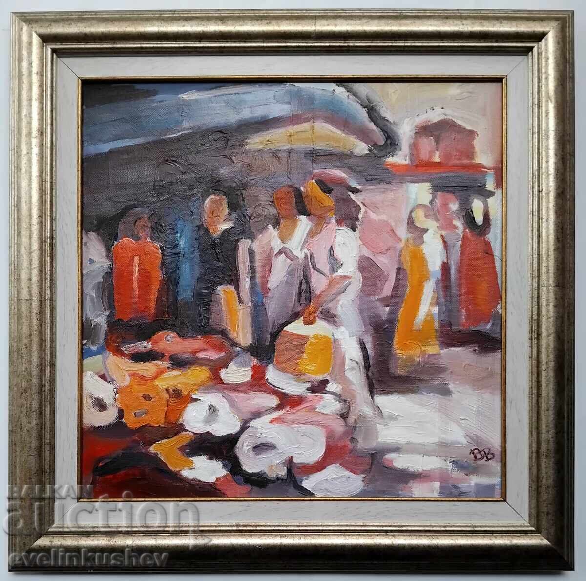 Ελαιογραφία ζωγραφισμένη με ελαιοχρώματα σε καμβά με τιμή 790.00 BGN | € 403.92 Ελαιογραφία ζωγραφισμένη με ελαιοχρώματα σε καμβά με τιμή 790.00 BGN | € 403.92