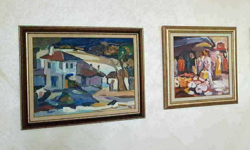 Two oil paintings