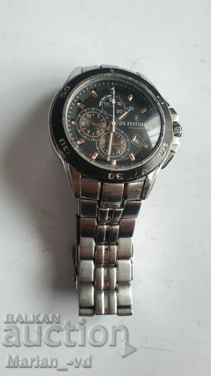 Auction Men's watch Festina Chronograph Model F16296 Auction Men's watch Festina Chronograph Model F16296