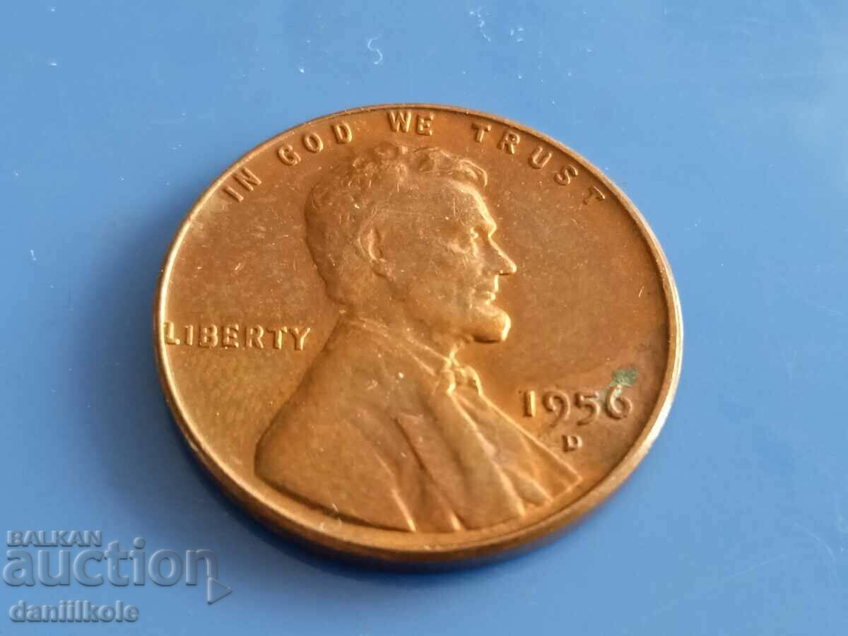 *$*Y*$* USA 1 CENT 1956 Letter D - aUNC! *$*Y*$*